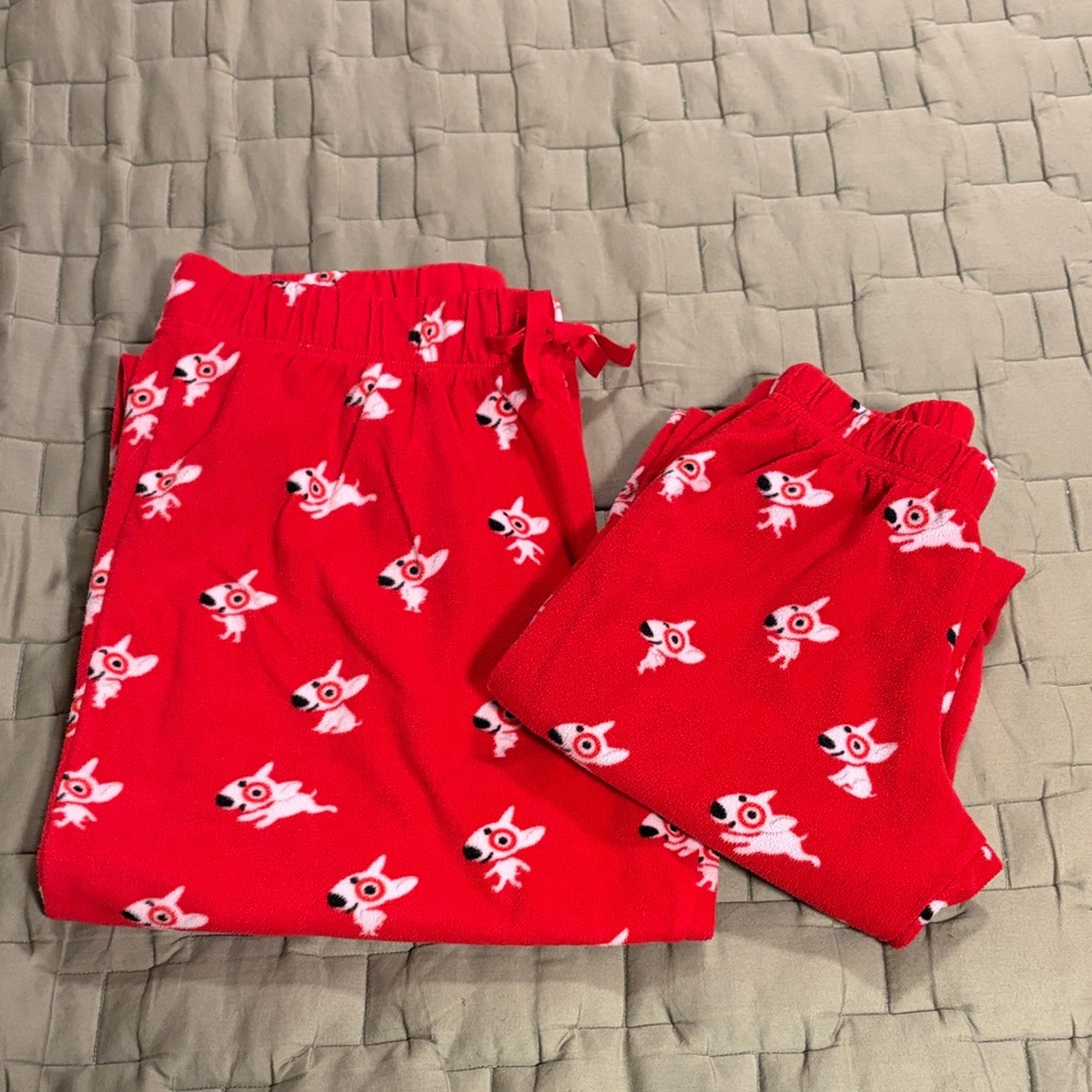 Target Wondershop, Adult & Kid matching Flannel Pajama Pants, Size M in both